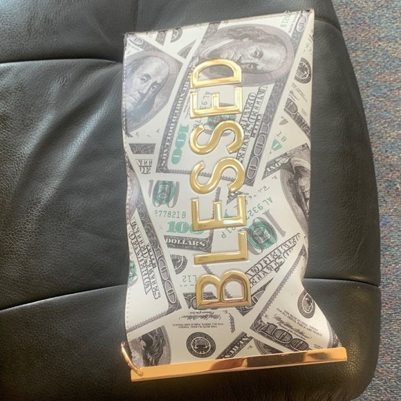 Stylish Money Print Women's Clutch - Picture 2 of 6